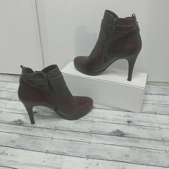 Boots Booties Jonak Brown Size 38 US 7-7.5 - Picture 2 of 10